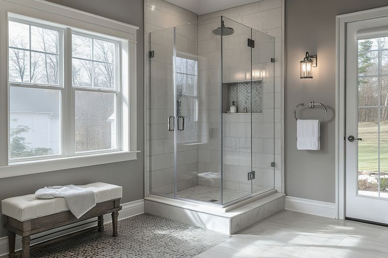 Modern Shower Area with Glass Enclosure